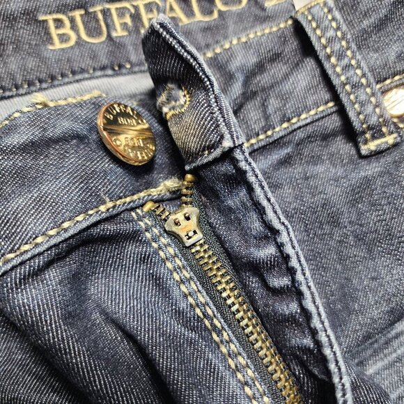 Buffalo David Bitton 29 Felow Bootcut Mid Rise Stretch Dark Wash Denim Jeans - Picture 3 of 11